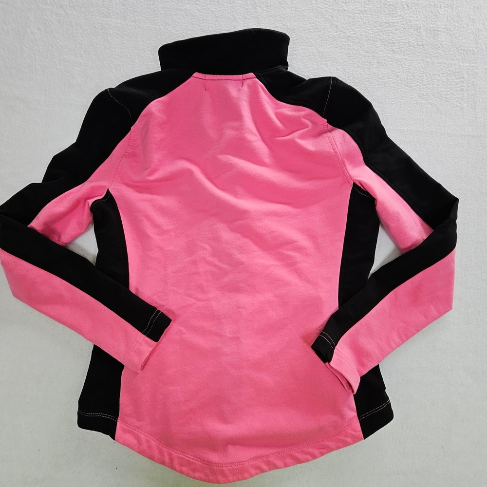 Lauren Active Ralph Lauren Pink Black Colorblock Full Zip Track Jacket Petite PS - Picture 11 of 11